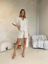 Tie Up Top and Shorts Set