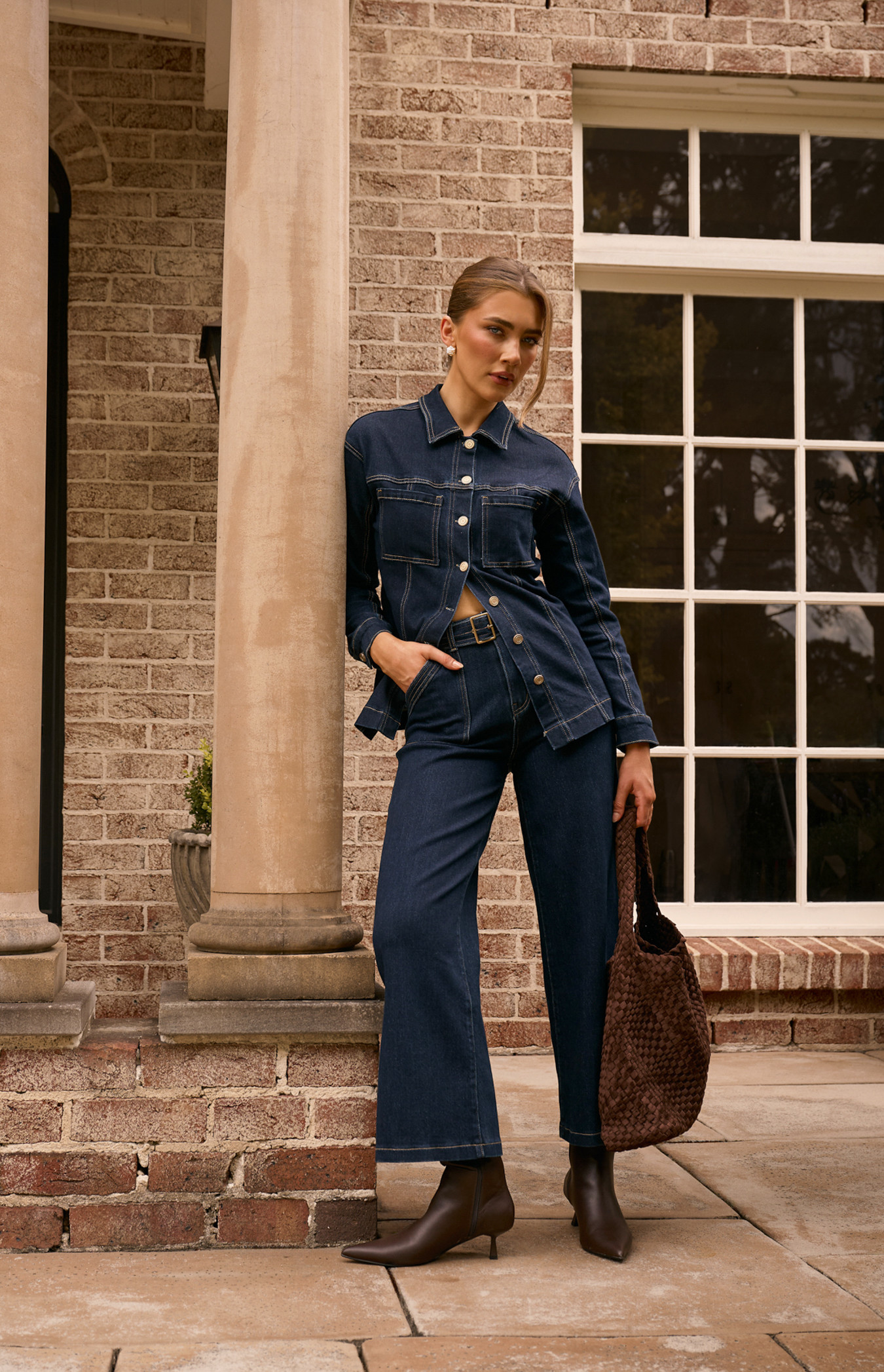 Sienna Belted Denim Pants