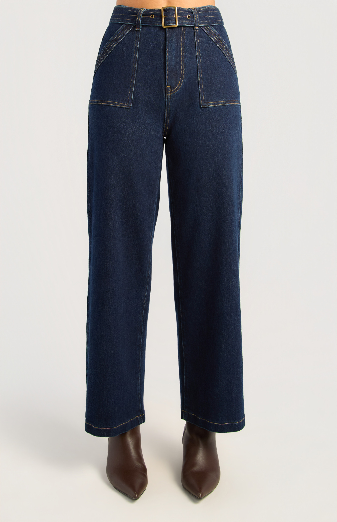 Sienna Belted Denim Pants