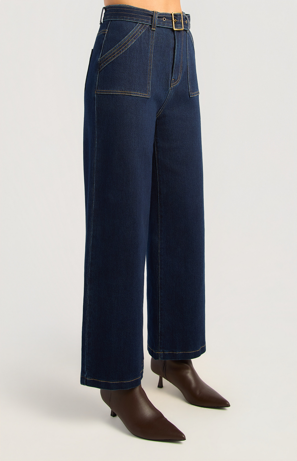 Sienna Belted Denim Pants