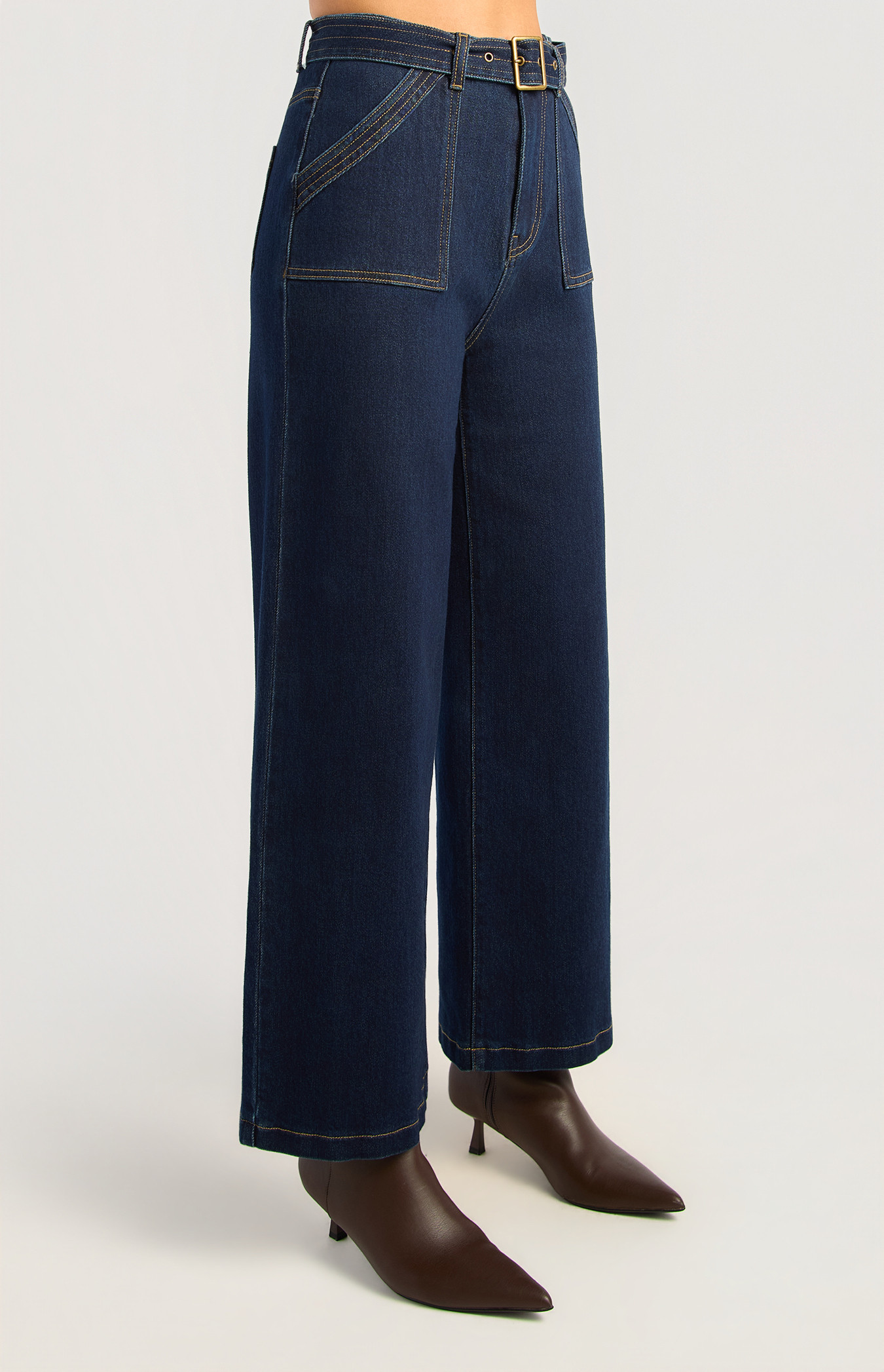 Sienna Belted Denim Pants