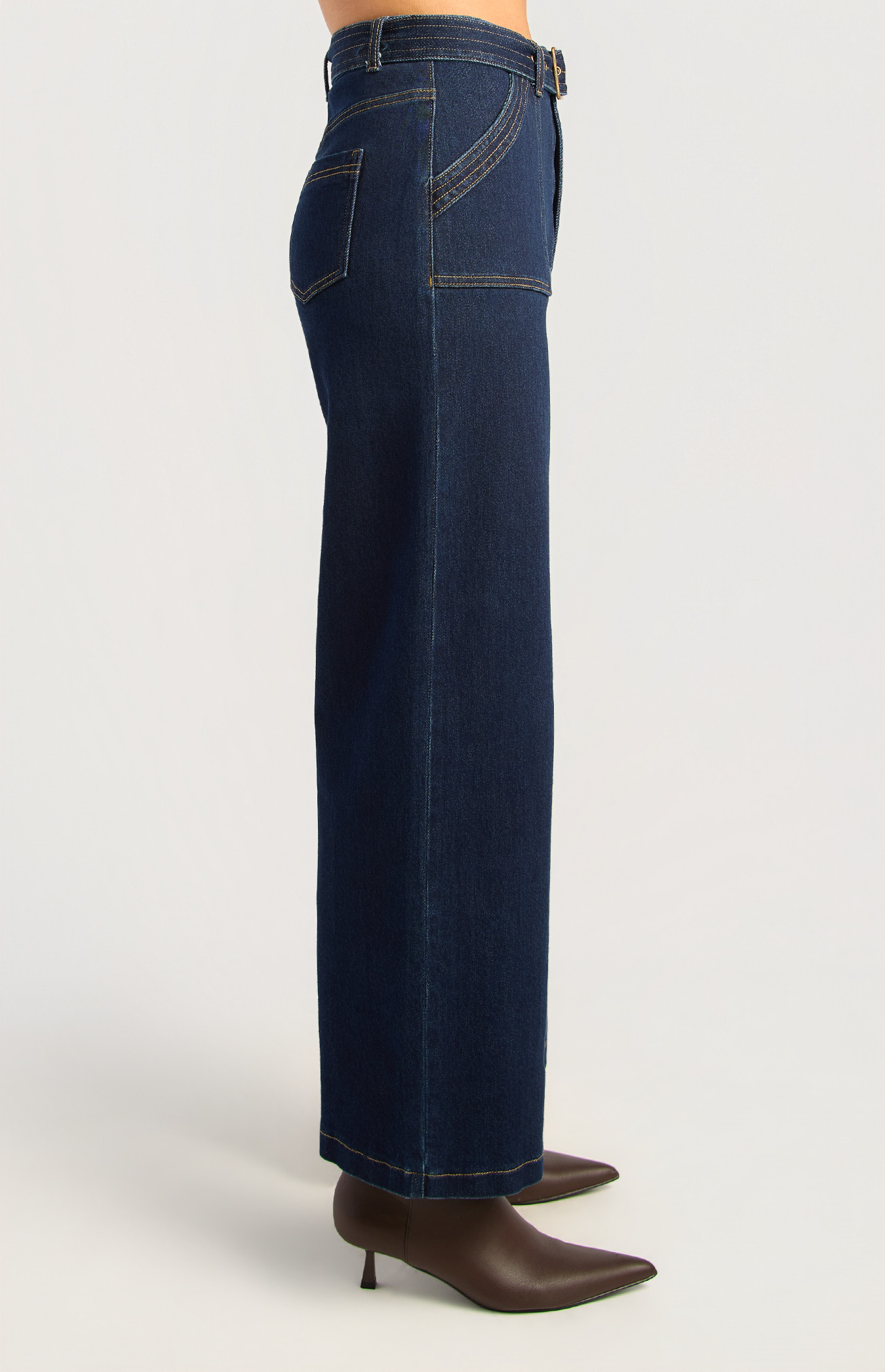 Sienna Belted Denim Pants