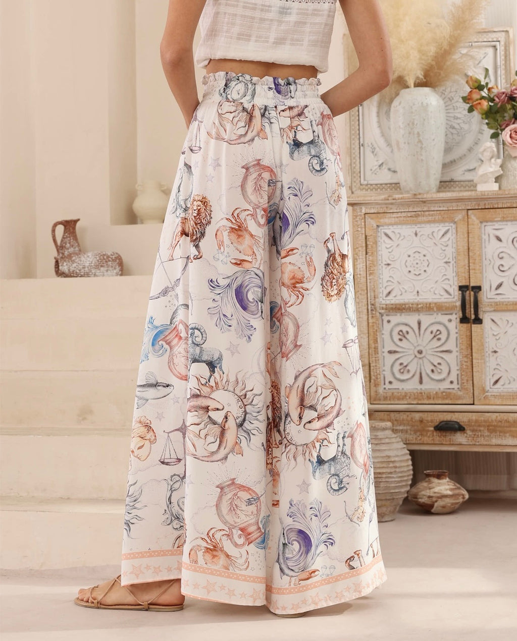 Zodiac Signs Palazzo Pants