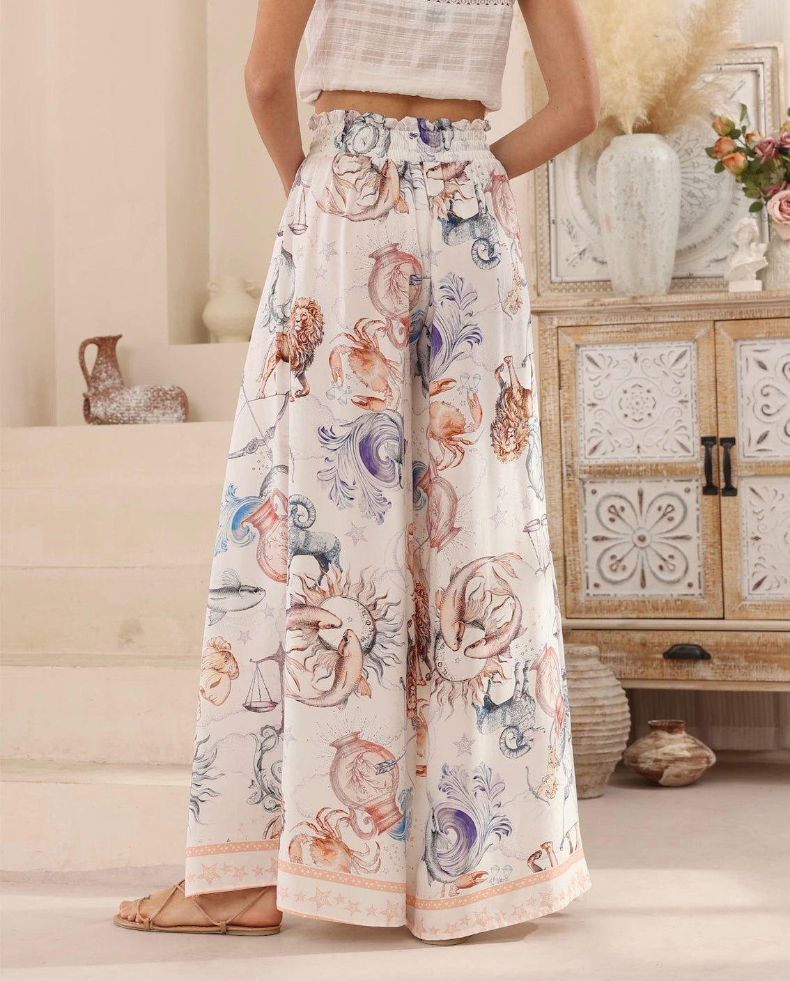 Zodiac Signs Palazzo Pants