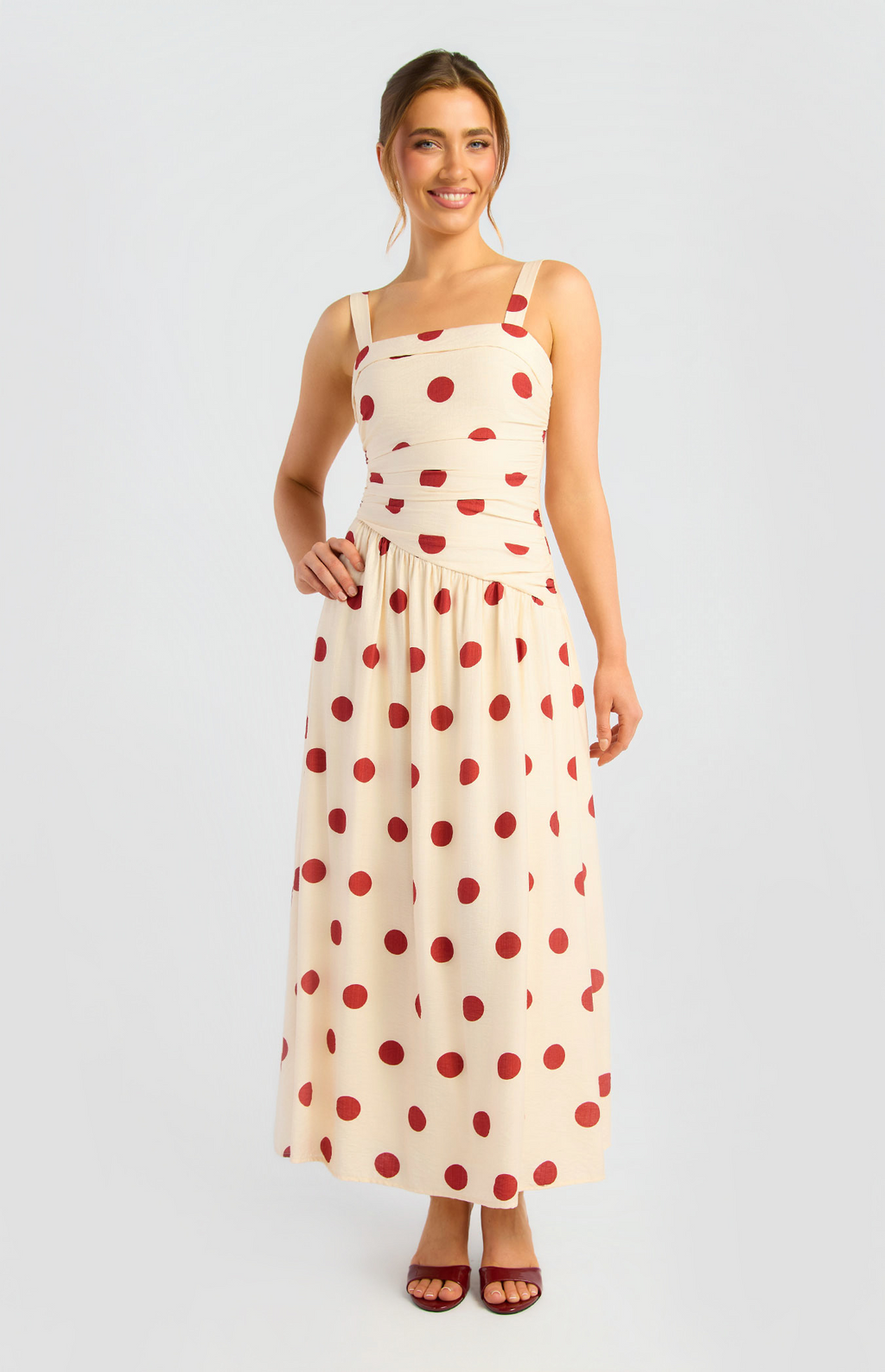 Audrey Polka Dot Maxi Dress