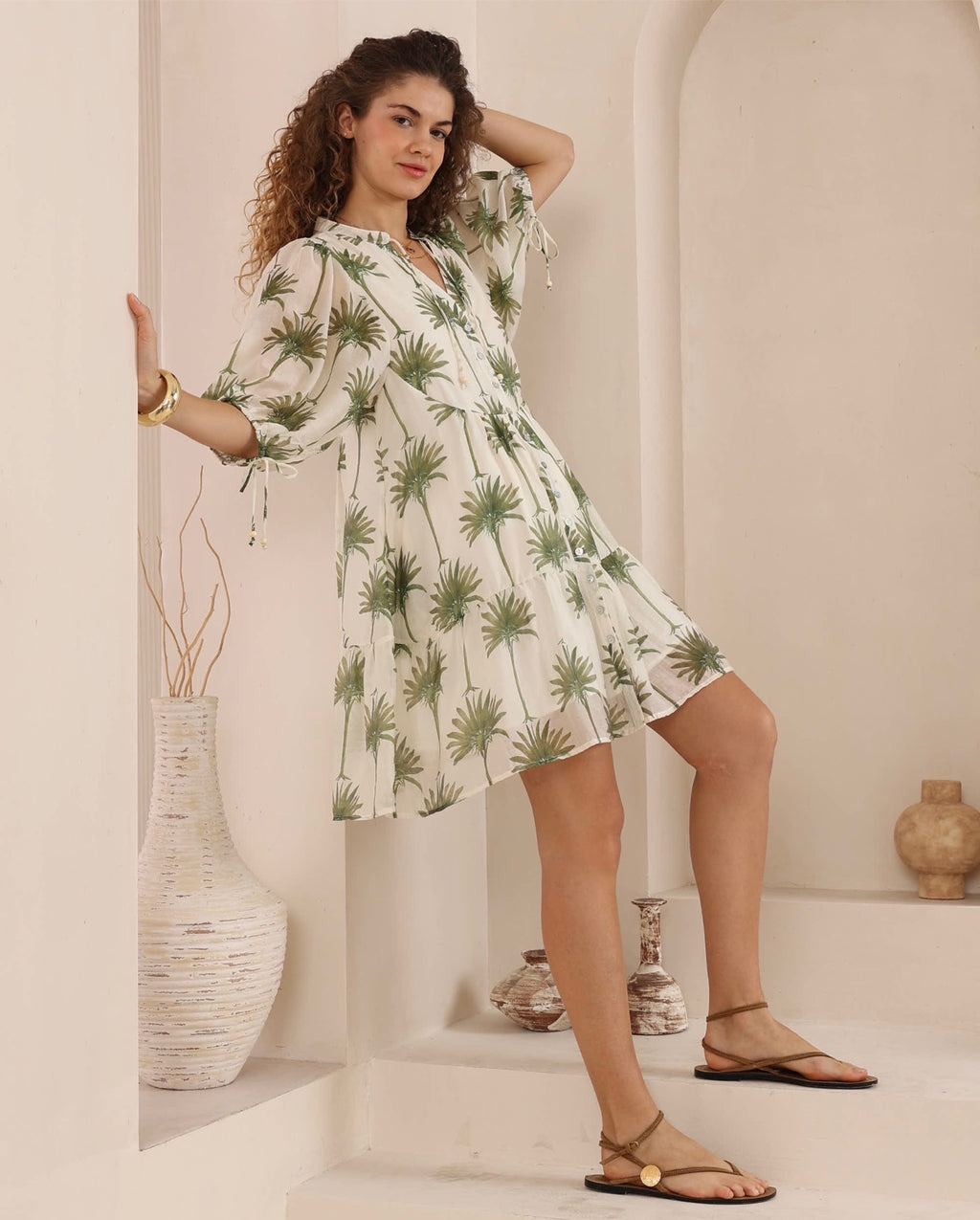 Palm Breeze Mini Dress