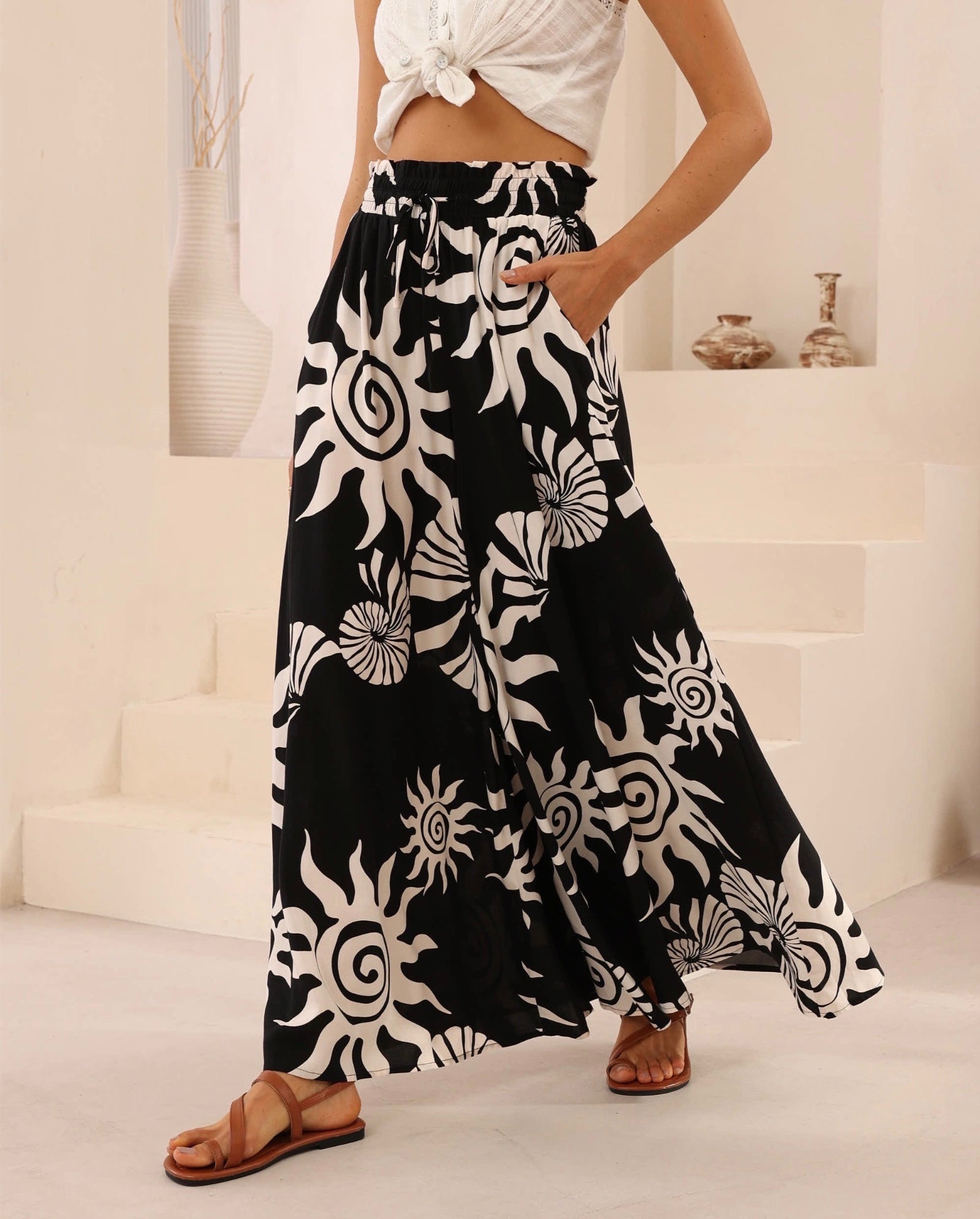 Sunshell Palazzo Pants
