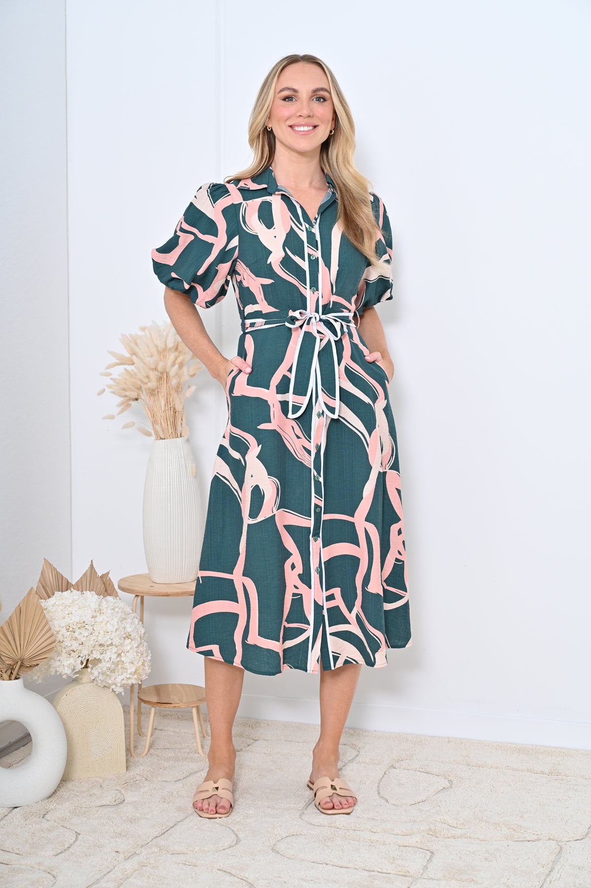 Monique Rosee Midi Dress