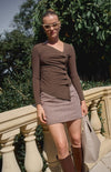 Ava Checkered Mini Skirt