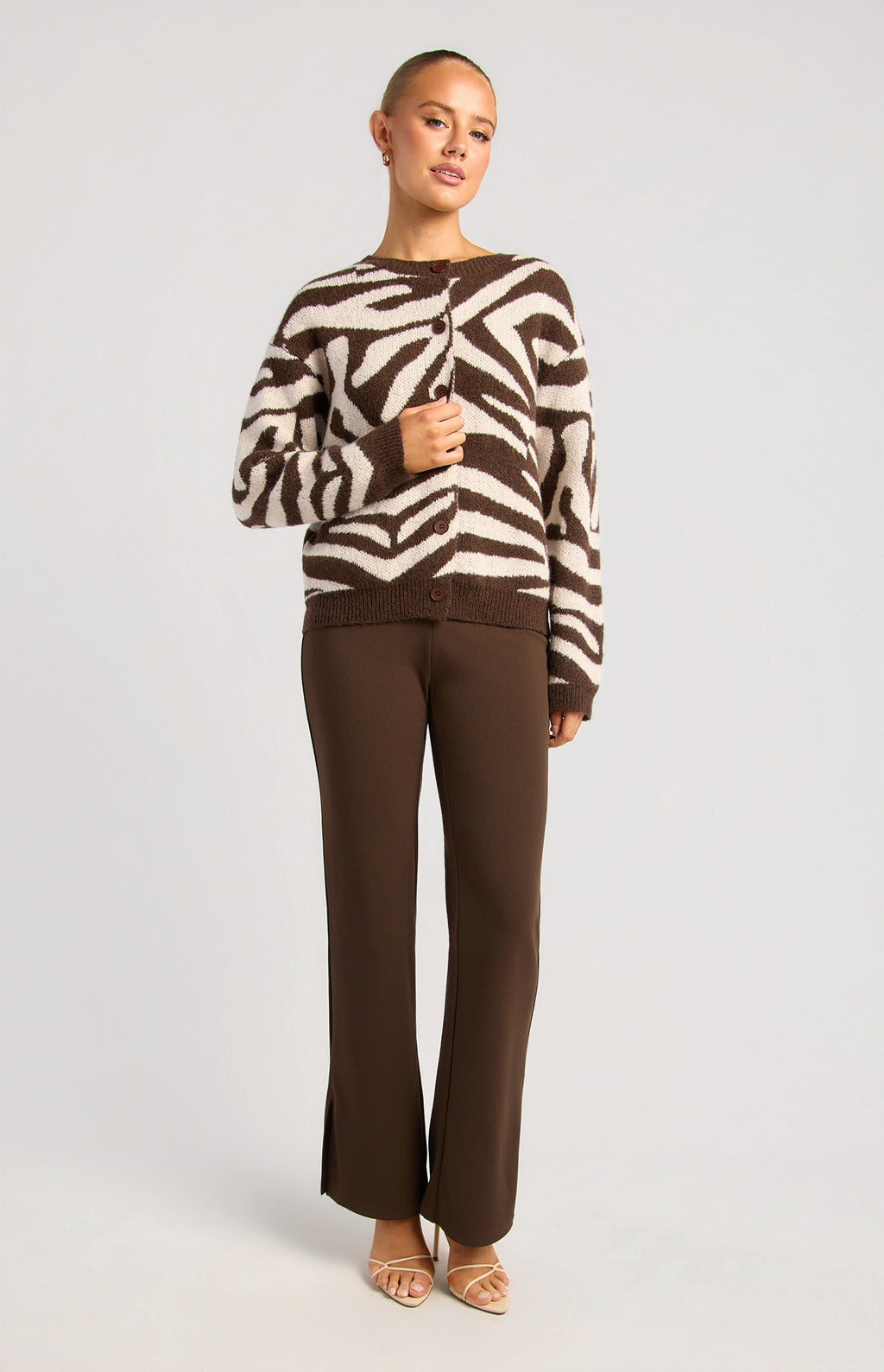 Mocha Allure Button Up Cardigan