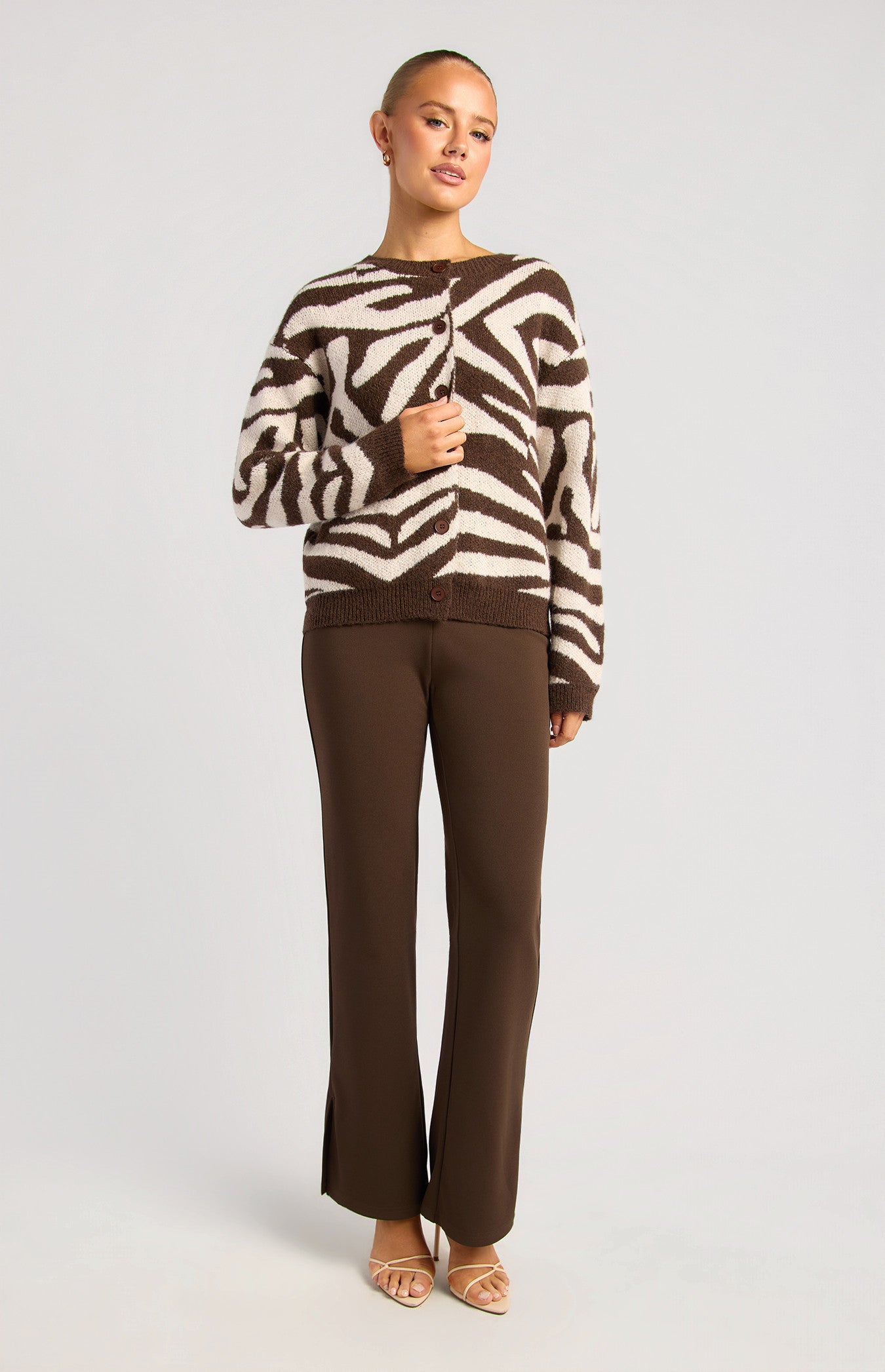 Mocha Allure Button Up Cardigan