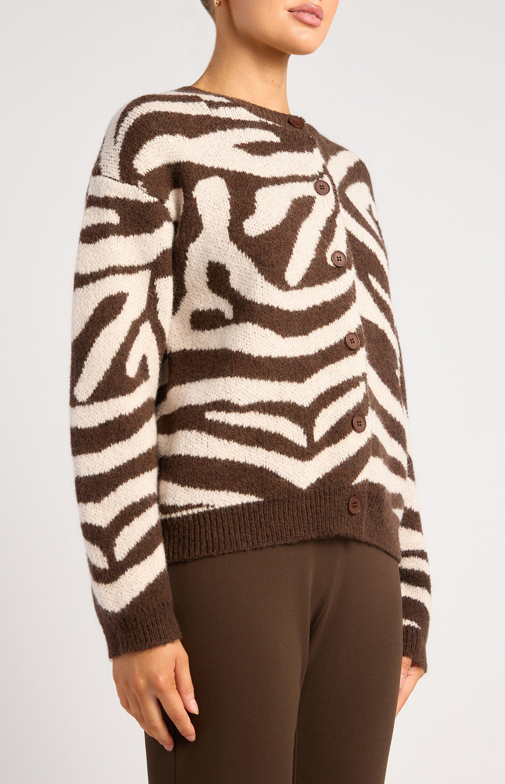 Mocha Allure Button Up Cardigan