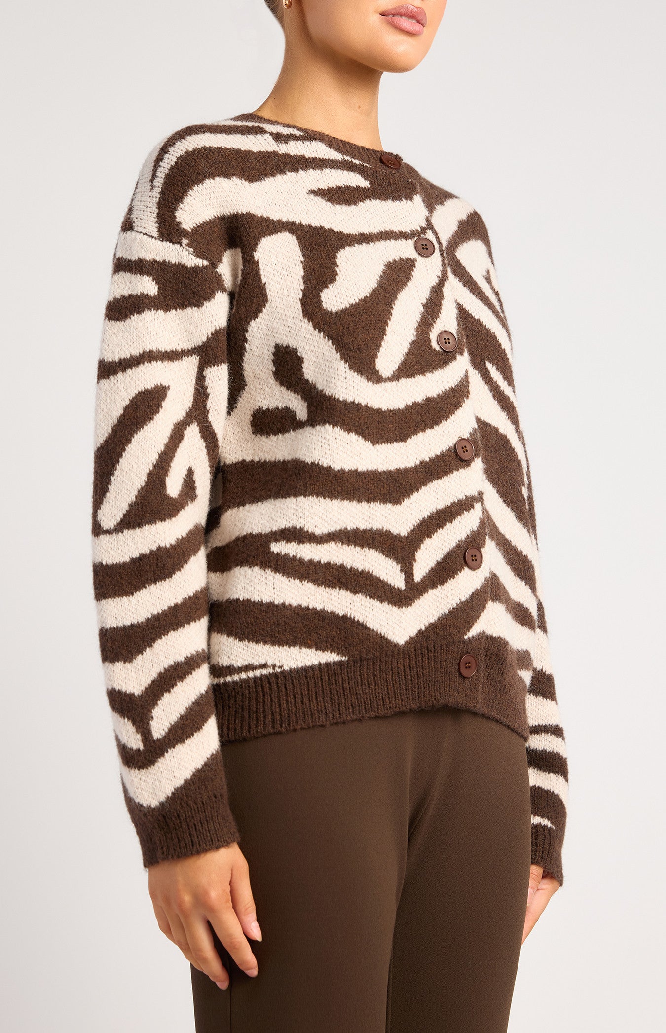 Mocha Allure Button Up Cardigan