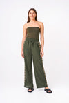 Relaxed Fit Embroidery Pants