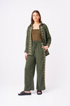 Relaxed Fit Embroidery Pants