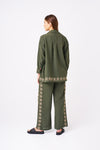 Relaxed Fit Embroidery Pants