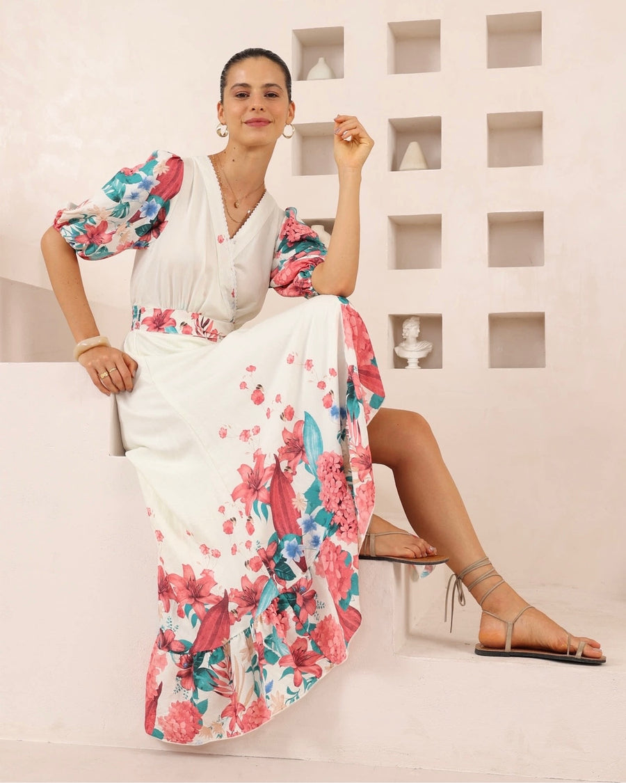 Marseille Bloom Maxi Dress