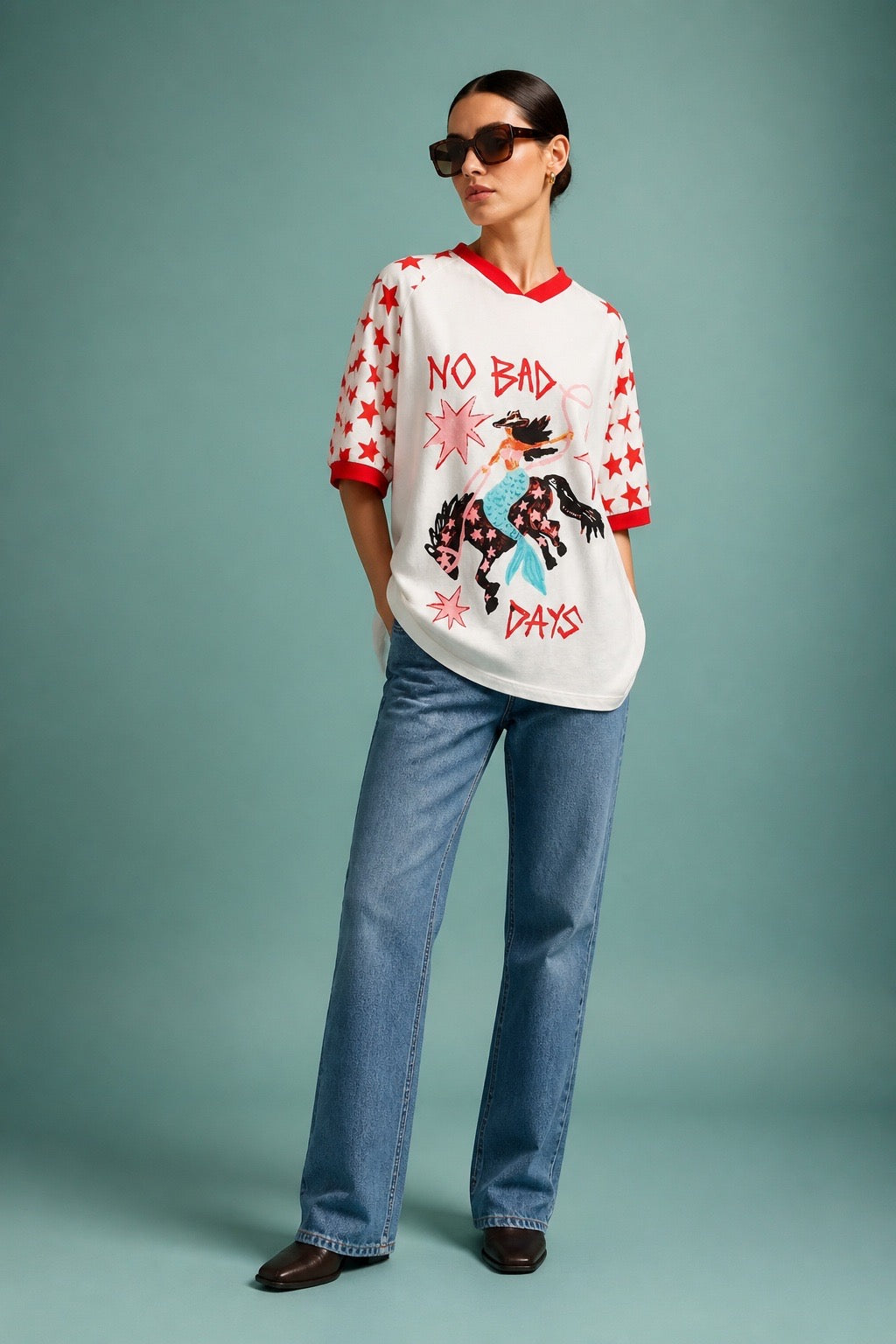No Bad Days Graphic Cotton Tee White