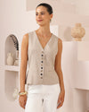 Madrid Button Up Vest