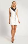 Marseille Contrast Collar Dress