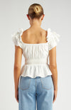 Bianca Ruffle Sleeve Top