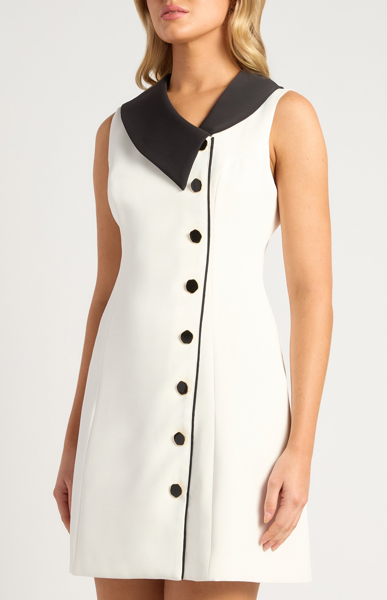Marseille Contrast Collar Dress
