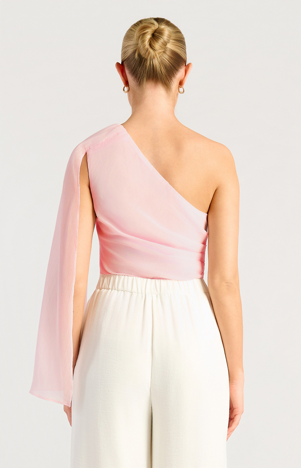 Amelie Blush One Shoulder Top