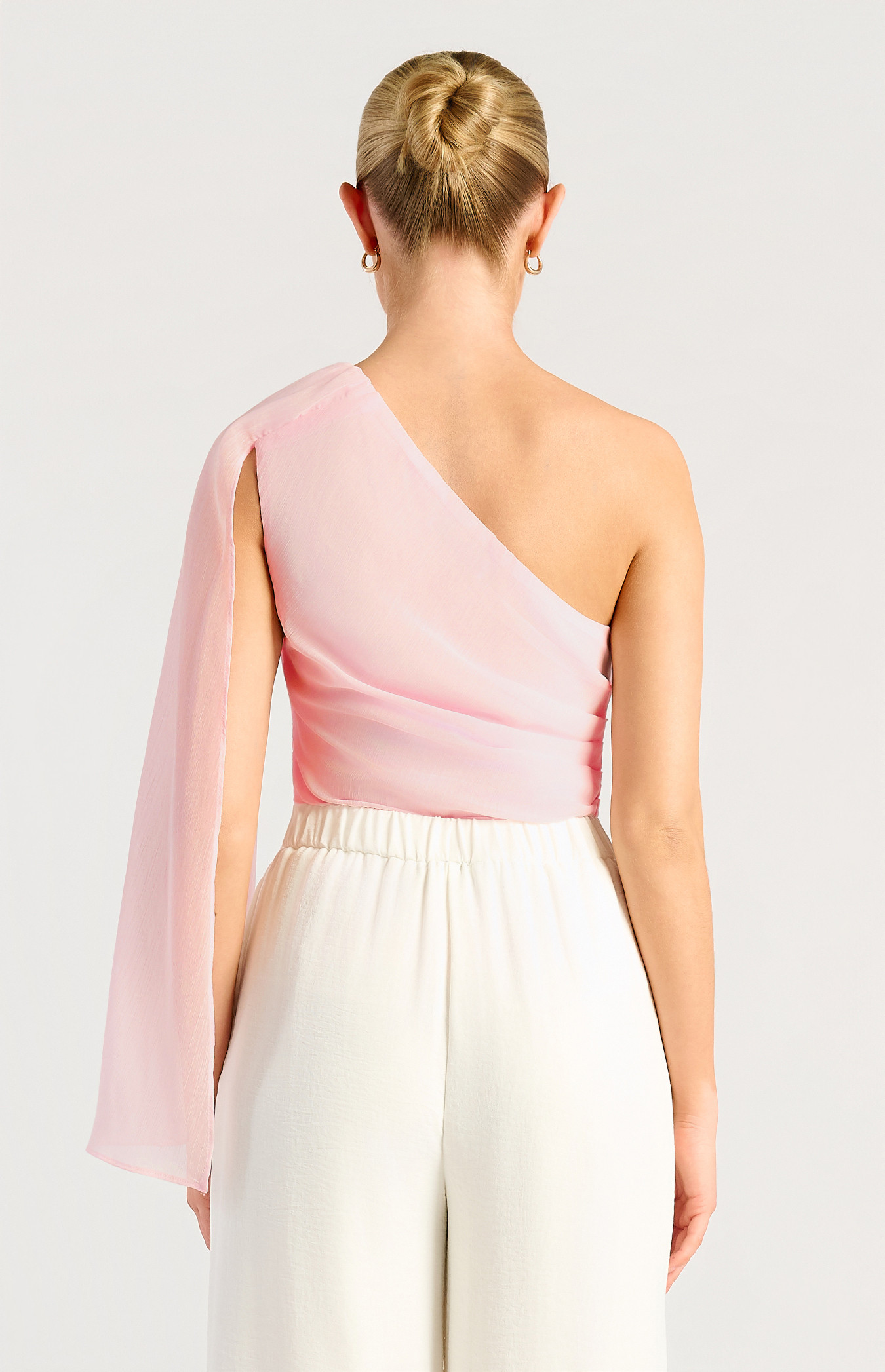 Amelie Blush One Shoulder Top