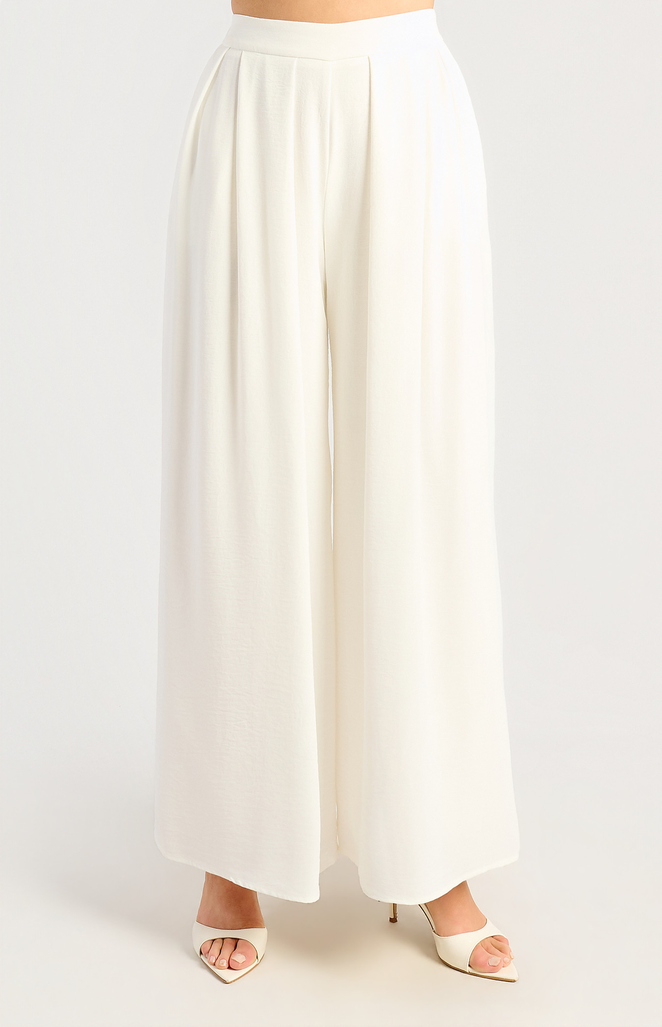 Bianca White Palazzo Pants