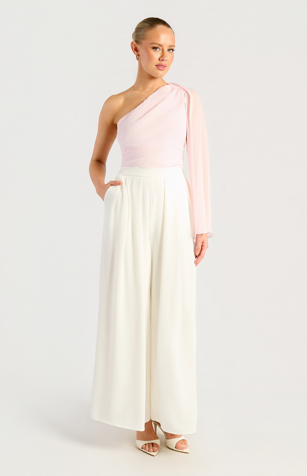 Bianca White Palazzo Pants