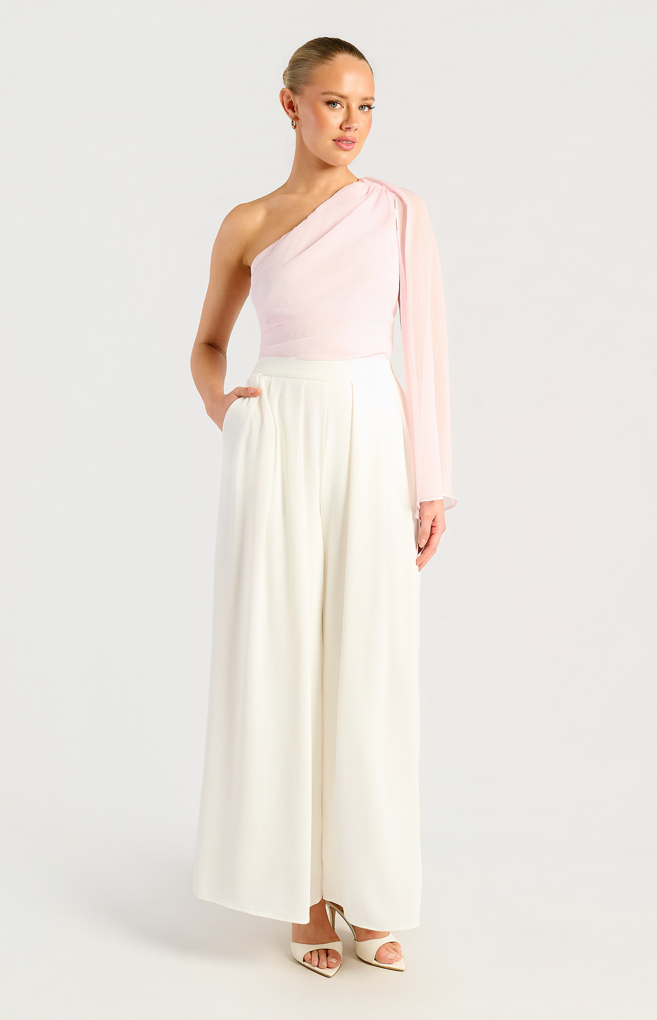 Bianca White Palazzo Pants