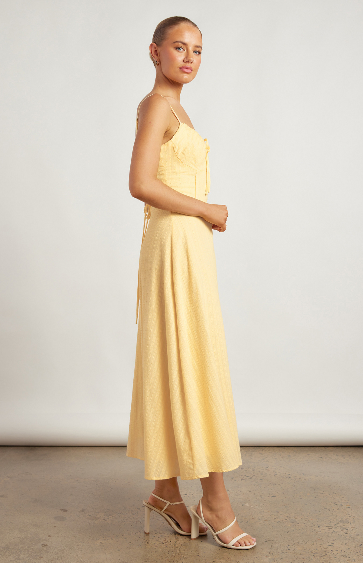 Soleil Yellow Cotton Dress