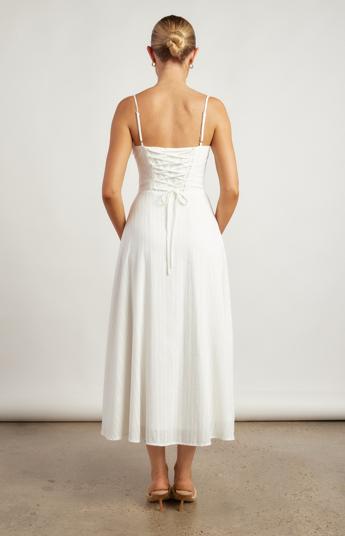 Soleil White Cotton Dress