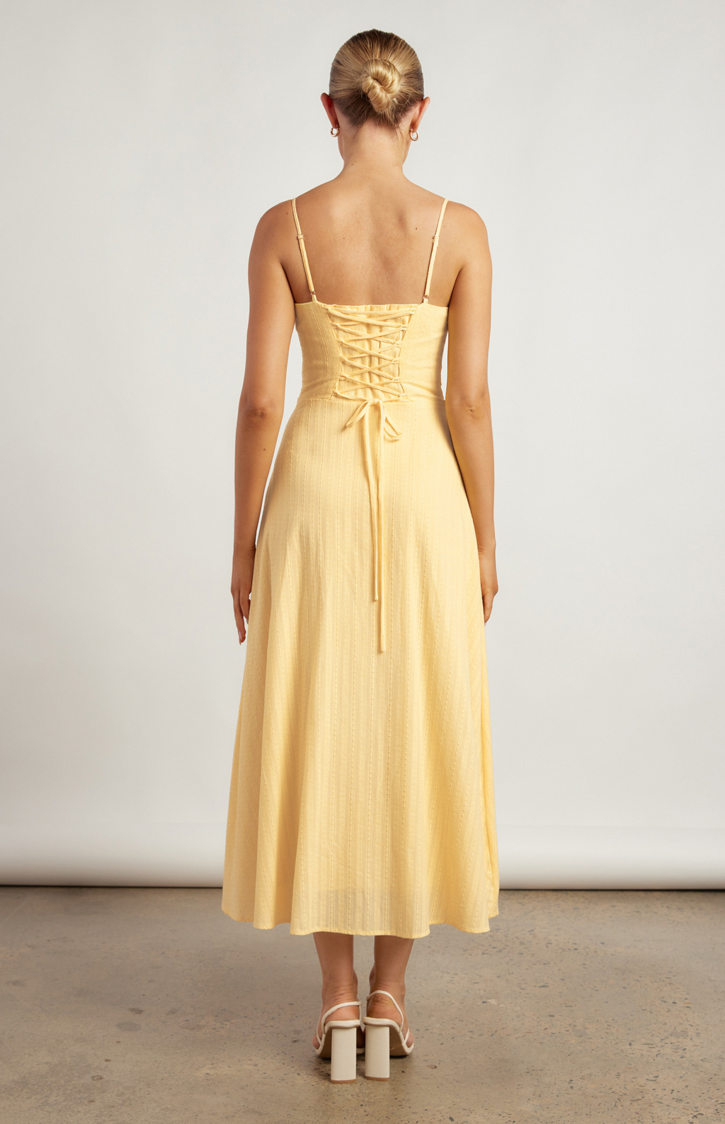 Soleil Yellow Cotton Dress