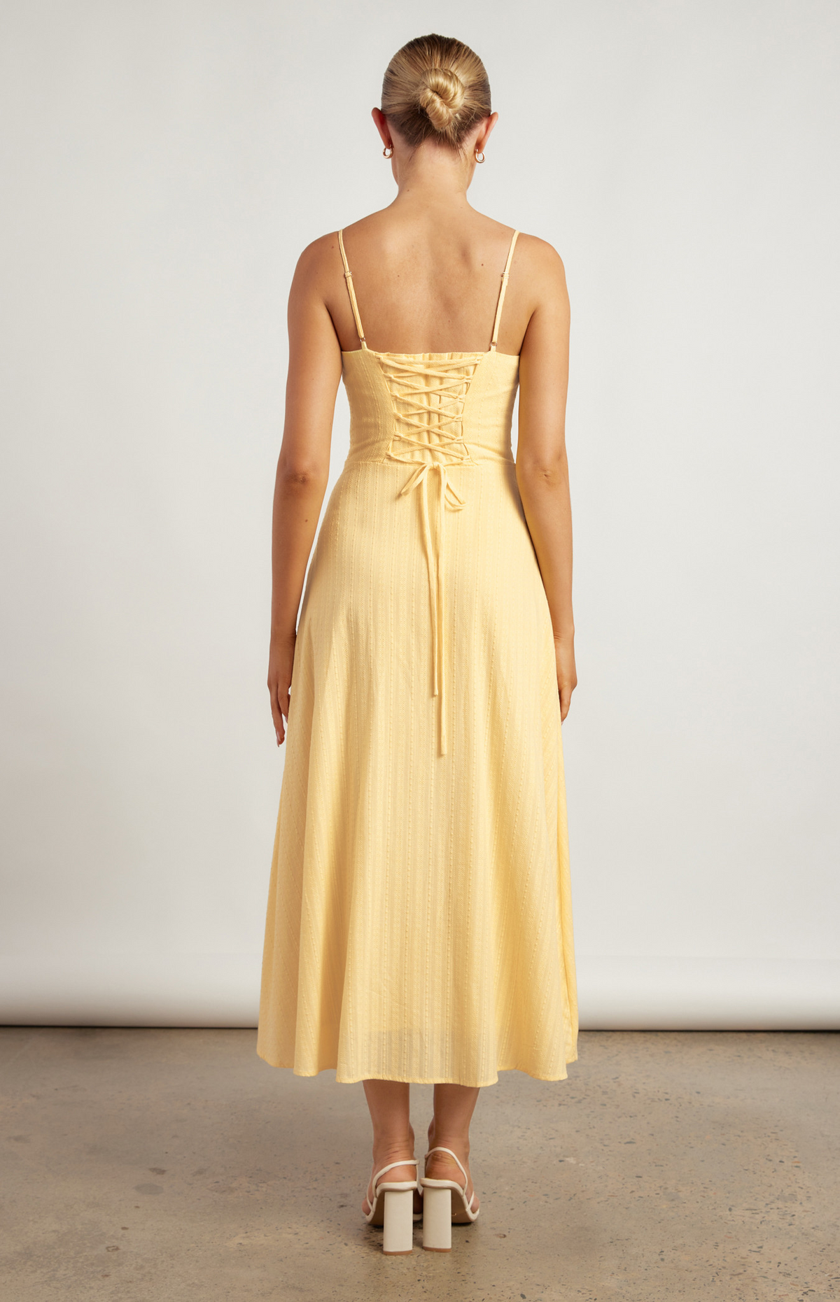 Soleil Yellow Cotton Dress