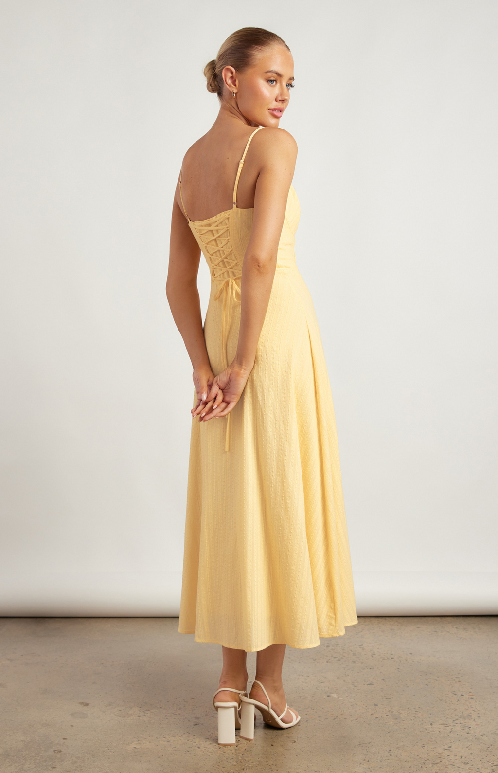 Soleil Yellow Cotton Dress