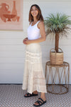 Crochet Maxi Skirt Ivory