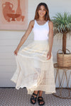 Crochet Maxi Skirt Ivory