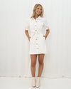 White Denim Shirt Dress