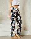 Cactus Print Black Pants