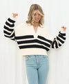 Striped Collar Jumper