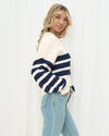 Striped Collar Knit Jumper