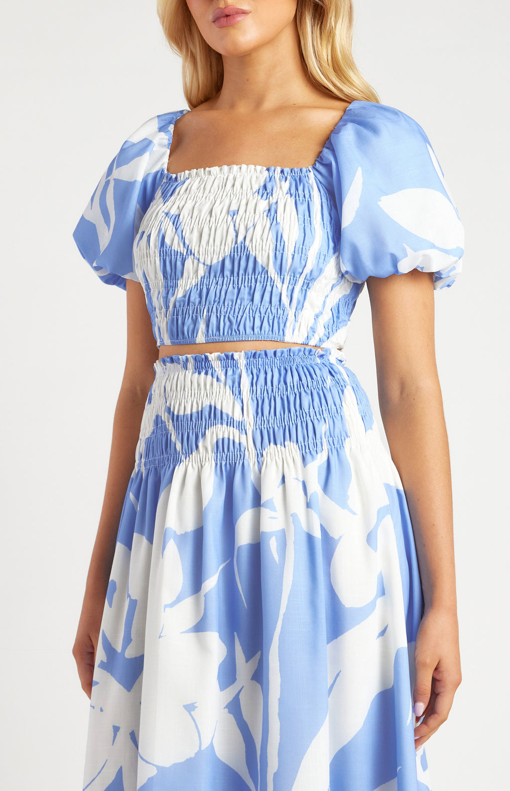 Daniella Floral Top And Skirt Set