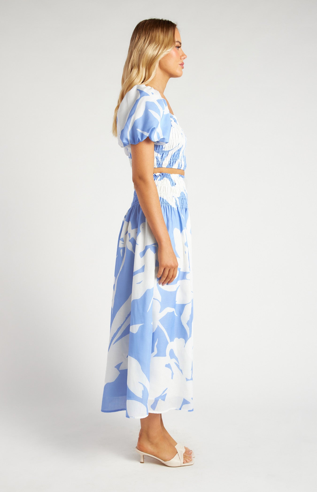 Daniella Floral Top And Skirt Set