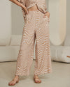 Beige Wide Leg Pants