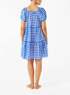 Blue Gingham Mini Dress