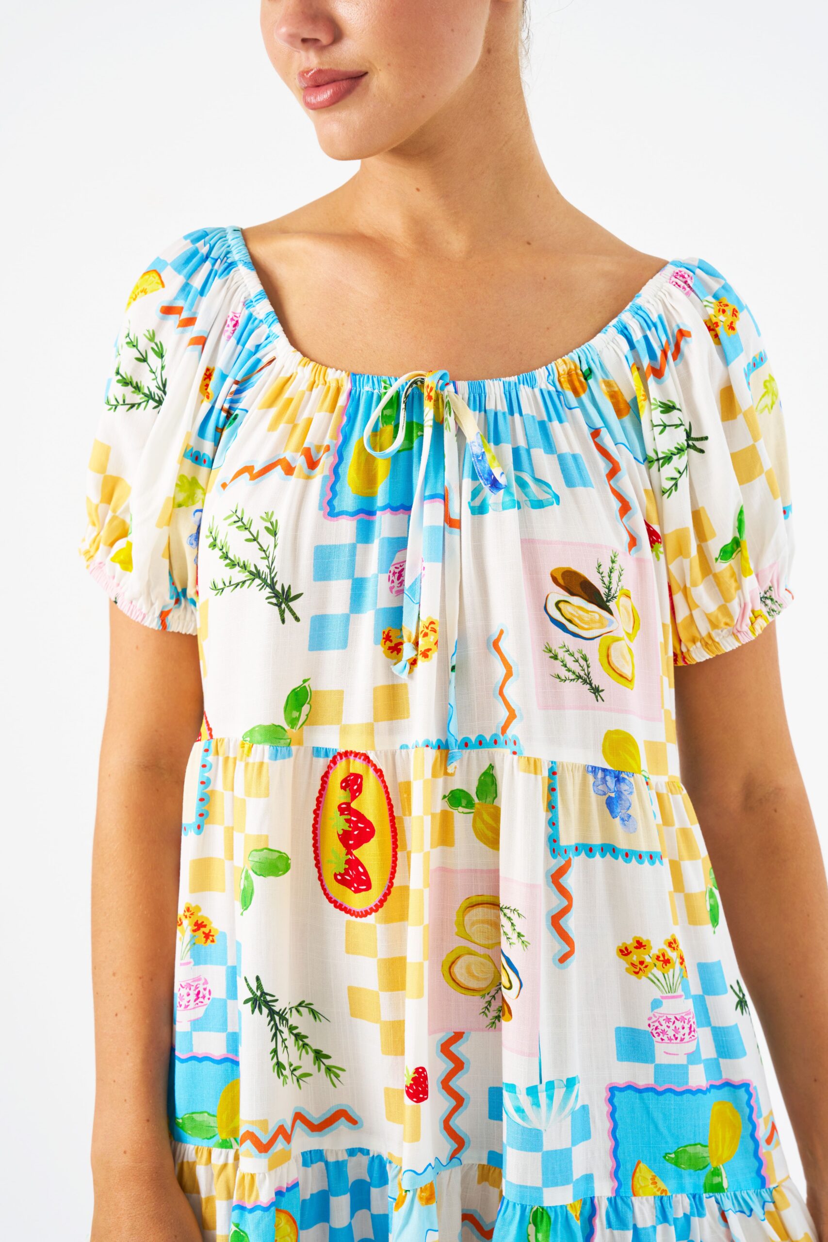 Fruit Check Dress