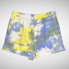 Blu Pepper Tie Dye Blue Yellow Sweat Shorts