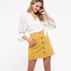 Velvet Scallop Edge Skirt